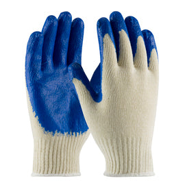 Protective Industrial Products Large 7 Gauge Nitrile Palm And Finger Coated Work Gloves With Cotton/Polyester Liner And Continuous Knit Wrist