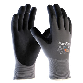 Protective Industrial Products Large MaxiFlex® Ultimate™ And AD-APT® by ATG® Nitrile Palm And Finger Coated Work Gloves With Nylon/Lycra® Liner And Continuous Knit Wrist