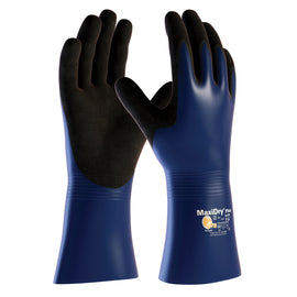 Protective Industrial Products Large MaxiDry® Plus by ATG® Nitrile Full Coated Work Gloves With Nylon Liner And Gauntlet Cuff