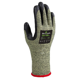 SHOWAâ e 13 Gauge Spandex/Aramid/Stainless Steel Cut Resistant Gloves With Foam Nitrile Coated Palm