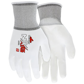 Memphis Glove Large MCR Safety® Economy 13 Gauge Polyurethane Palm And Fingertips Coated Work Gloves With Nylon Liner And Knit Wrist