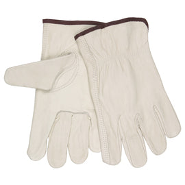 MCR Safety 3X White Cowhide Unlined Drivers Gloves