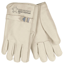 MCR Safety Medium White Cowhide Unlined Drivers Gloves