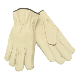 MCR Safety 2X Natural Pigskin Unlined Drivers Gloves