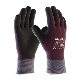 Protective Industrial Products Medium MaxiDry® Zero™ 15 Gauge MicroFoam Nitrile Full Coated Work Gloves With Nylon/Elastane Liner And Knit Wrist Cuff