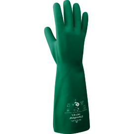 SHOWA® Size 7 Green 22 mil Nitrile Chemical Resistant Gloves