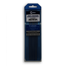 Miller® 1/8" X 7" 2% Lanthanated Tungsten Electrode Ground (10 Per Package)