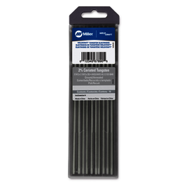 Miller® 3/32" X 7" 2% Ceriated Tungsten Electrode Ground (10 Per Package)