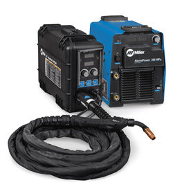 Miller AlumaFeed 350 Mpa 1 or 3 Phase MIG Welder With 208 - 575 Input Voltage, 425 Amp Max Output, SuitCase Push-Pull Wire Feeder And Accessory Package