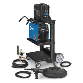 Miller AlumaFeed 350 MPa/MIGRunner 1 or 3 Phase MIG Welder With 208 - 575 Input Voltage, 425 Amp Max Output, SuitCase Push-Pull Wire Feeder, Air-Cooled Gun And Accessory Package