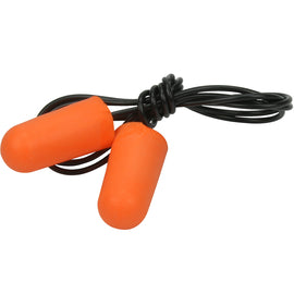 RADNOR™ Tapered Polyurethane Foam Single-Use Corded Earplugs (100 per Box)