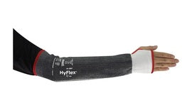 Ansell" Gray HyFlex® 15 Gauge INTERCEPT™ Technology A4 ANSI Level Cut Resistant Sleeve With Elastic Top Closure