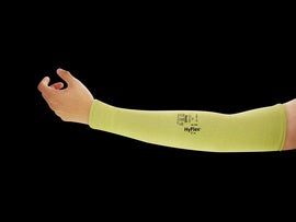 Ansell Yellow HyFlex® Gauge Kevlar® A3 ANSI Level Cut Resistant Sleeve With Elastic Top Closure