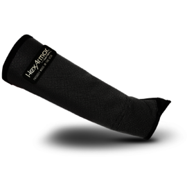 HexArmor® Gray Single Layer SuperFabric® Armguard With Thumb Loop Closure