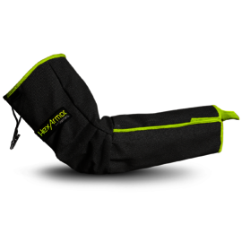 HexArmor® Grey | Hi Vis Single Layer SuperFabric® Sleeve With Thumb Loop And Sleeve Clip Closure