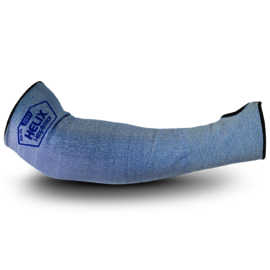 HexArmor® Blue Helix 13 Gauge HPPE Blend Armguard With Thumb Loop And Arm Cuff Closure
