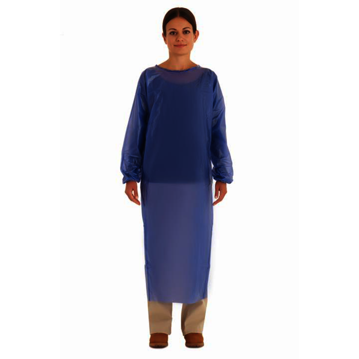 Ansell Blue AlphaTec® 6 mil Vinyl/PVC Apron