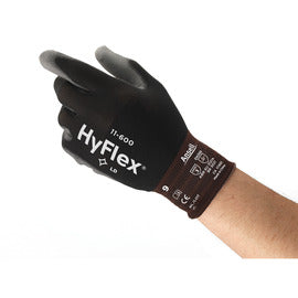 Ansell HyFlex® Polyurethane Coated Work Gloves With Nylon Liner And Knit Wrist