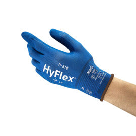 Ansell HyFlex® Foam Nitrile Coated Work Gloves With Nylon And Spandex Liner And Knit Wrist
