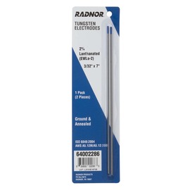 RADNOR™ 2% Lanthanated Tungsten Electrode Ground (2,10 Per Package)