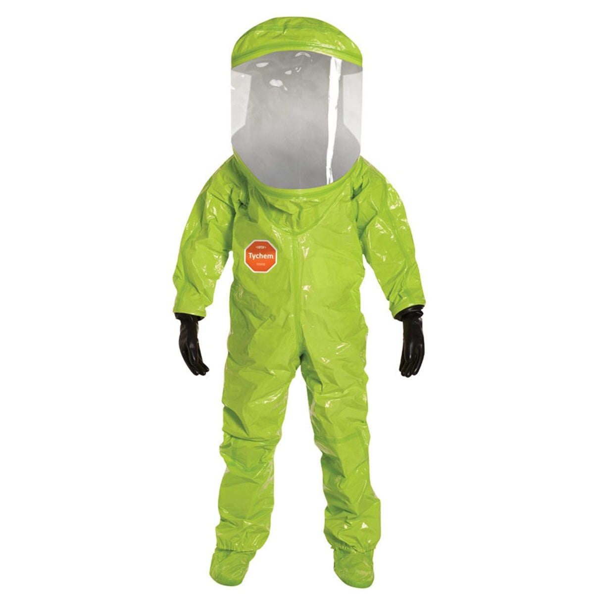 DuPont Yellow Tychem® 10000, 28 mil Encapsulated Level A Chemical Protective Suit With Expanded Back And Rear Entry
