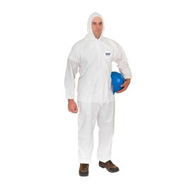 International Enviroguard 3X White Microporous Fabric Coveralls
