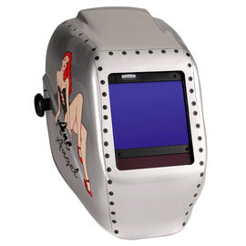 Jackson Safety HLX Silver Welding Helmet With Digital Shades 5 - 8, 9 - 13 Auto Darkening Lens