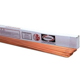 5/32" X 36" R45 Harris W-1060 Copper Coated Carbon Steel Gas Welding Rod 50 lb Box
