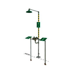 Haws® AXION® MSR Freeze-Protected Combination Shower, Eye And Face Wash Station