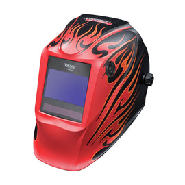 Lincoln Electric VIKING 2450 Series Red/Black Welding Helmet With 3.82" x 2.44" Variable Shades 5 - 13 Auto Darkening Lens 4C Lens Technology