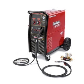 Lincoln Electric POWER MIG 256 Single Phase MIG Welder With 230 - 575 Input Voltage, 300 Amp Max Output, Diamond Core Technology, Coil Claw Cable Management And Accessory Package
