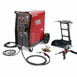 Lincoln Electric POWER MIG 256/One-Pak Single Phase MIG Welder With 208 - 230 Input Voltage, 300 Amp Max Output, Diamond Core Technology, Coil Claw Cable Management And Accessory Package