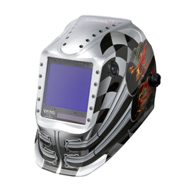 Lincoln Electric VIKING 3350 Series Gray/Black Welding Helmet With 3.74" x 3.34" Variable Shades 5 - 13 Auto Darkening Lens 4C Lens Technology