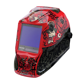 Lincoln Electric VIKING 3350 Series Black/Red Welding Helmet With 3.74" x 3.34" Variable Shades 5 - 13 Auto Darkening Lens 4C Lens Technology