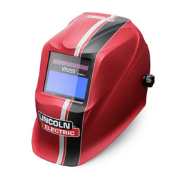 Lincoln Electric VIKING 1740 Series Red/Black/Gray Welding Helmet With 3.78" x 1.67" Variable Shades 9 - 13 Auto Darkening Lens 4C Lens Technology
