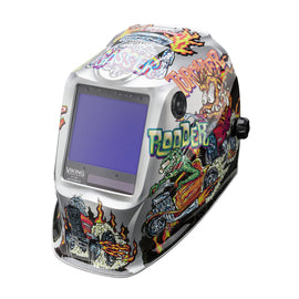 Lincoln Electric VIKING 3350 Series Gray/Multicolor Welding Helmet With 3.74" x 3.34" Variable Shades 5 - 13 Auto Darkening Lens 4C Lens Technology