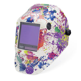 Lincoln Electric VIKING 3350 Series White/Multicolor Welding Helmet With 3.74" x 3.34" Variable Shades 5 - 13 Auto Darkening Lens 4C Lens Technology
