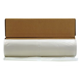 Poly-America 12' X 100' Clear 4 mil Polyethylene Husky Plastic Sheeting
