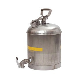 Eagle 5 Gallon Silver Stainless Steel Safety Can