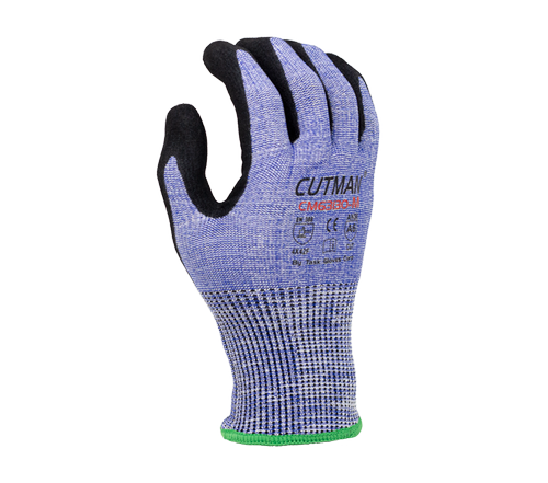 (BT2015NP) 13G HDPE A6 (Wire-Core Steel) Double dipped sand foam nitrile palm coated gloves - Dozen