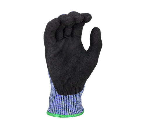 (BT2015NP) 13G HDPE A6 (Wire-Core Steel) Double dipped sand foam nitrile palm coated gloves - Dozen