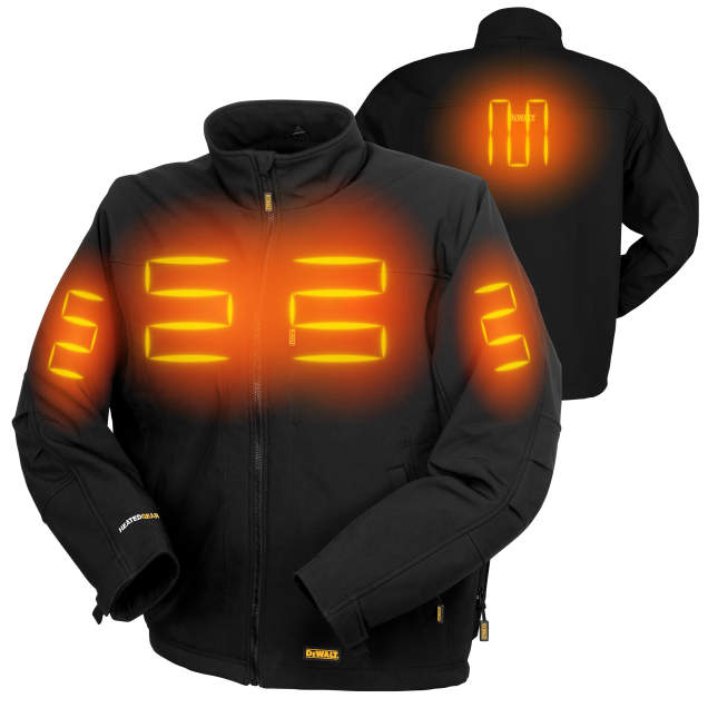 DEWALT Men's Heated Soft Shell Jacket Kitted