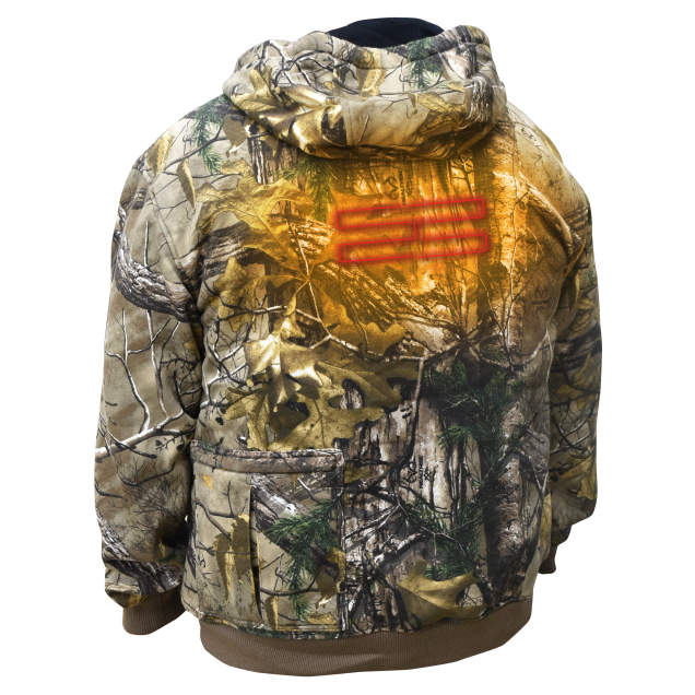 DEWALT Men's Heated RealTree® XTRA Camoflage Hoodie Sweatshirt Kitted