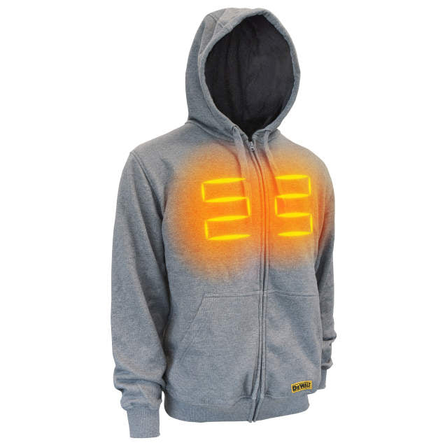 DEWALT - Men's Heated French Terry Cotton Hoodie without Battery