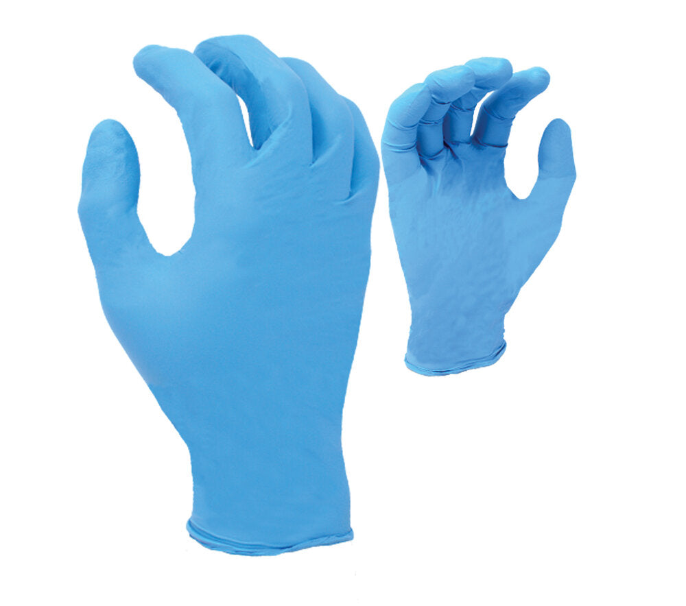 (TSK5001) 3.5 mil Blue Nitrile Disposable, 9 1/2" length, Powder-Free, textured finish, 100 gloves per dispenser