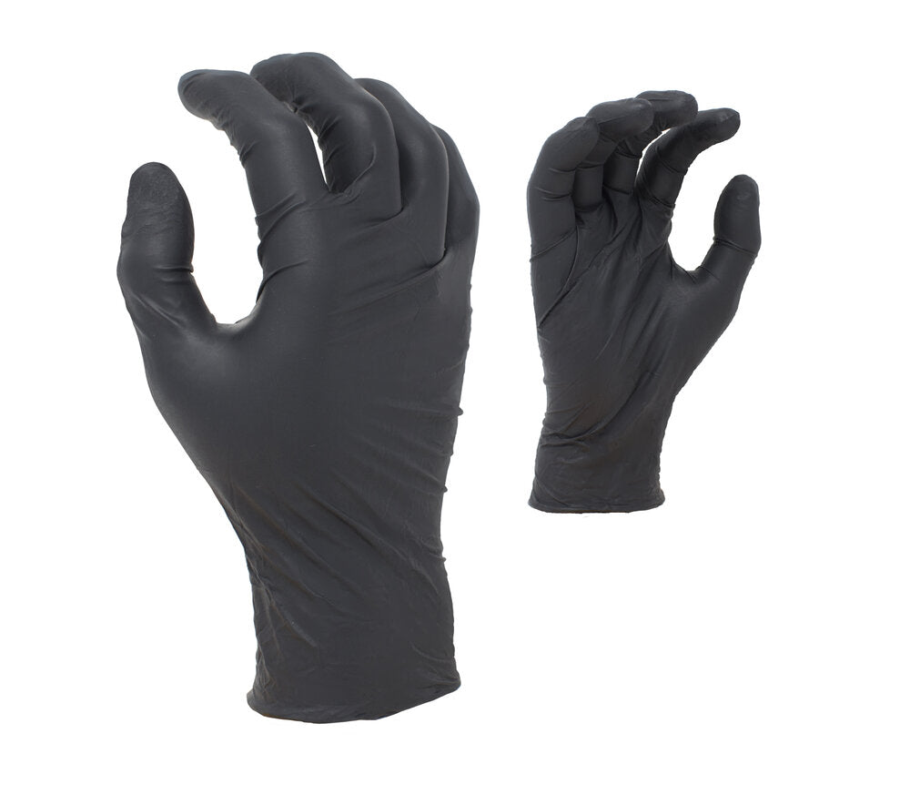 (TSK5002) Task Gloves - Black Nitrile Exam Gloves 5.0 mil Power-Free