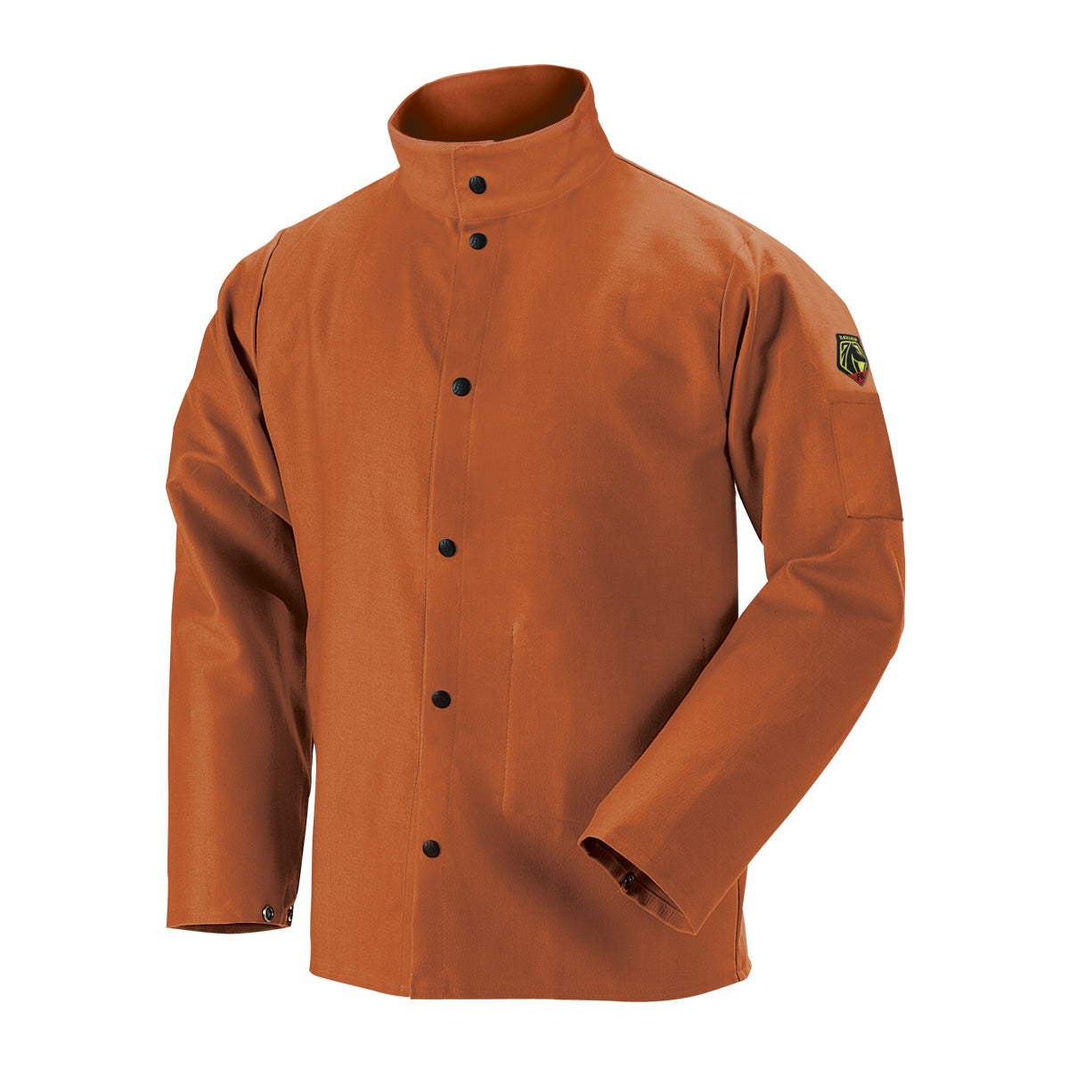Black Stallion 12 oz. Flame-Resistant Cotton Welding Jacket, Brown - FB2-30C
