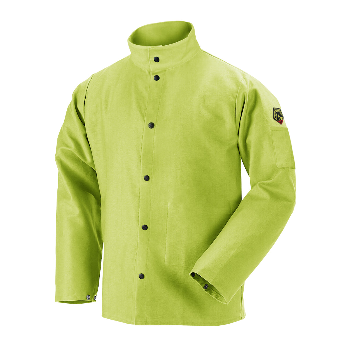 Black Stallion 9oz. FR Cotton Welding Jacket, Safety Lime - FL9-30C