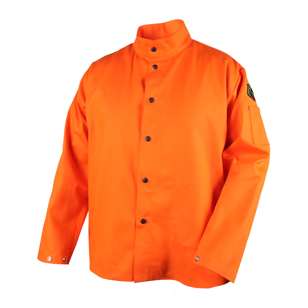 Black Stallion 9oz. FR Cotton Welding Jacket, Safety Orange - FO9-30C
