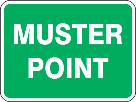 AccuformNMC - Safety Sign: Muster Point
